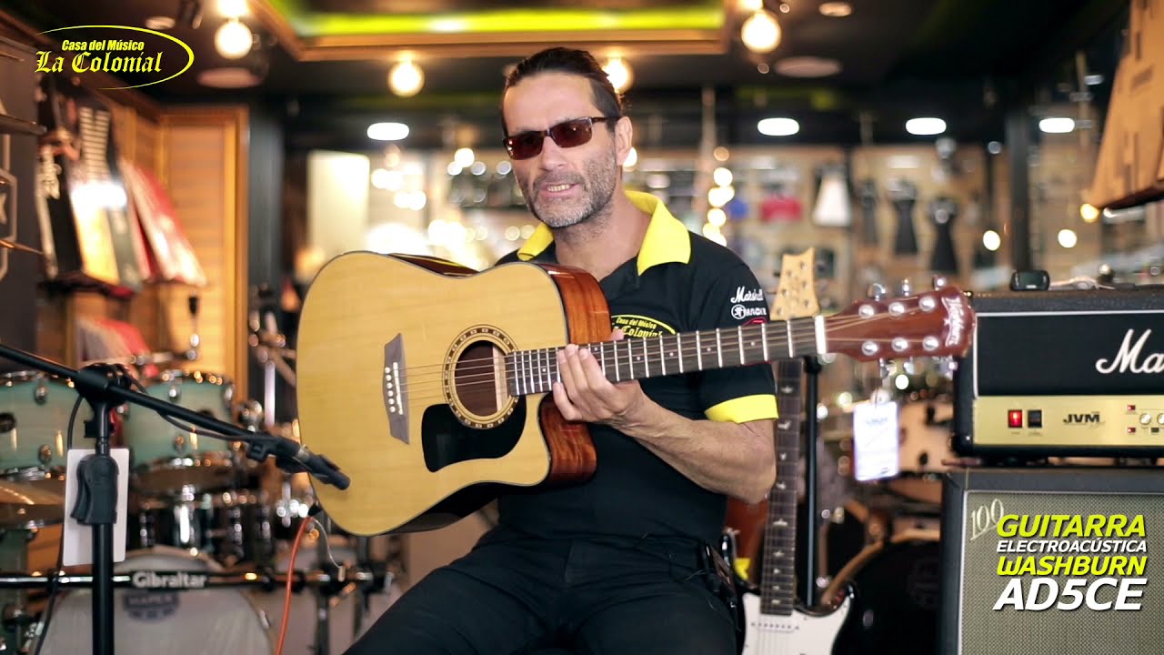 Guitarra Electroacústica Washburn AD5CE - La Colonial