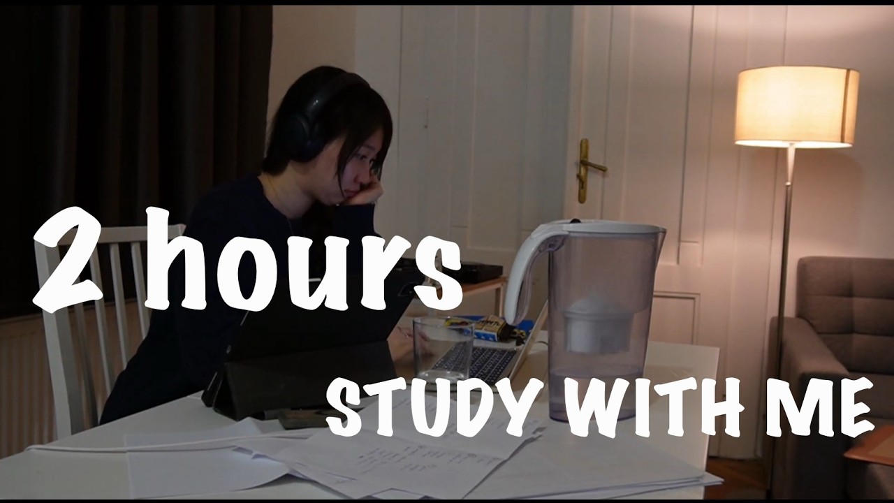 海外医学生と2時間勉強耐久【Study With Me】
