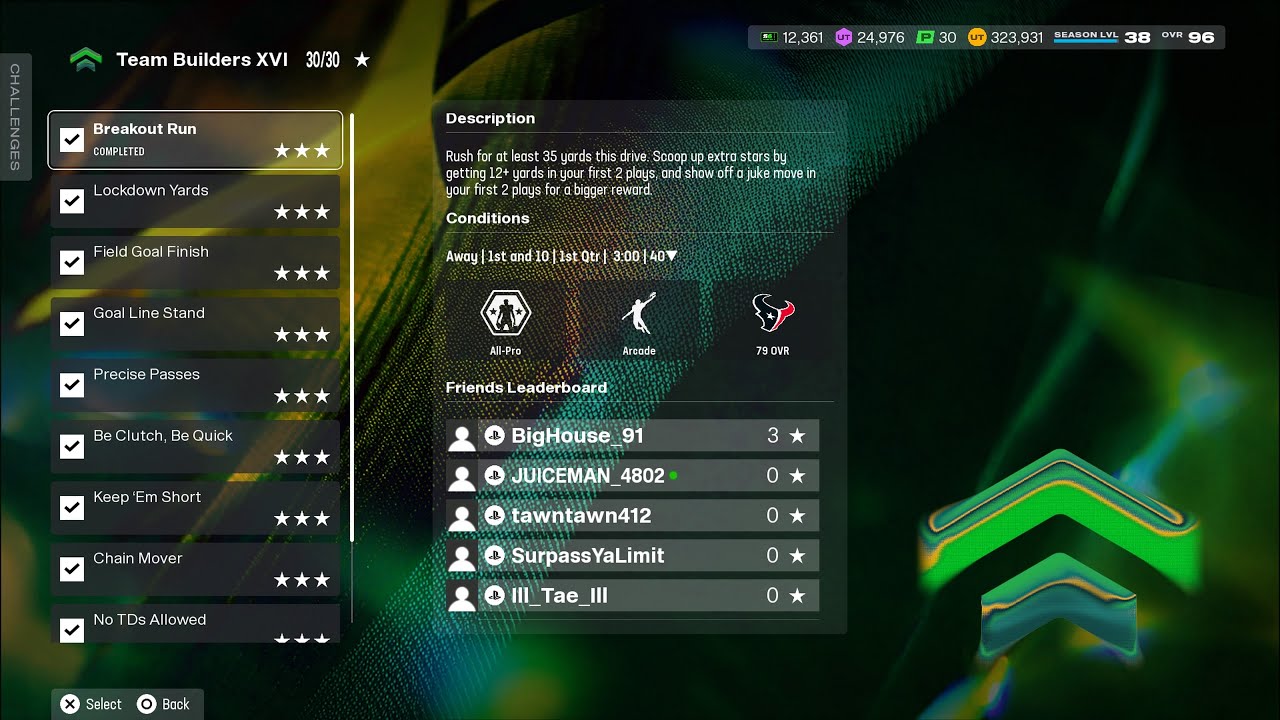 EA Sports Madden NFL 26 Ultimate Team - Team Builders “ Team Builders XVI “ SOLO Challenges 