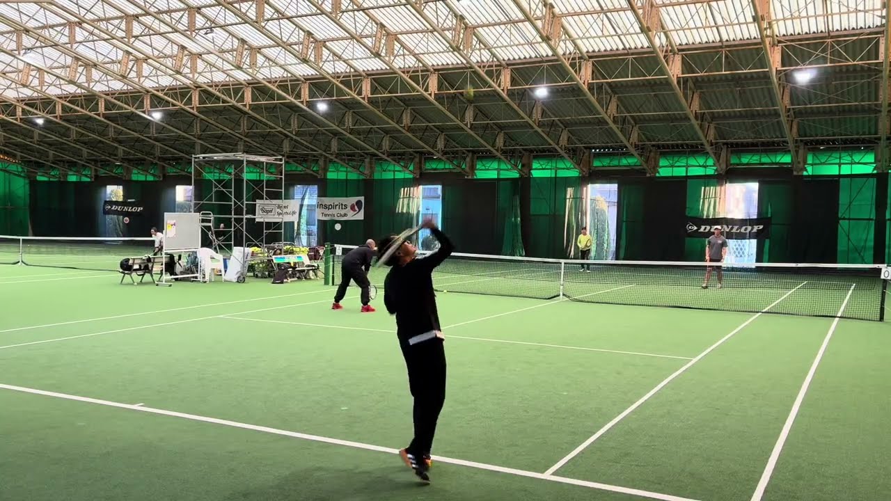 【Tennis-doubles】インスピリッツ宮澤盛男出場ダブルス大会にテニスのヒザ神さんと挑戦！インスピスタッフと対決！