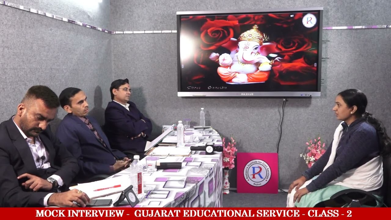 GUJARAT EDUCATIONAL SERVICE CLASS - 2 | MEHTA JALPA RANK-20 | MOCK INTERVIEW |  RAMANIS INSTITUTE