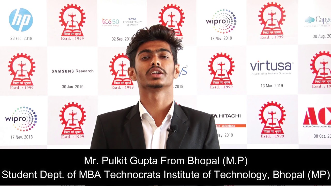 Mr.  Pulkit Gupta,Technocrats Institute of Technology, Bhopal (MP)