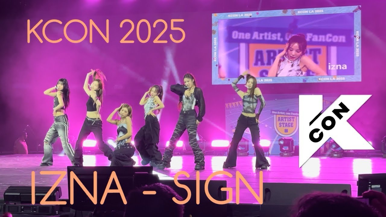 KCON LA 2025 Artist Stage - izna - SIGN
