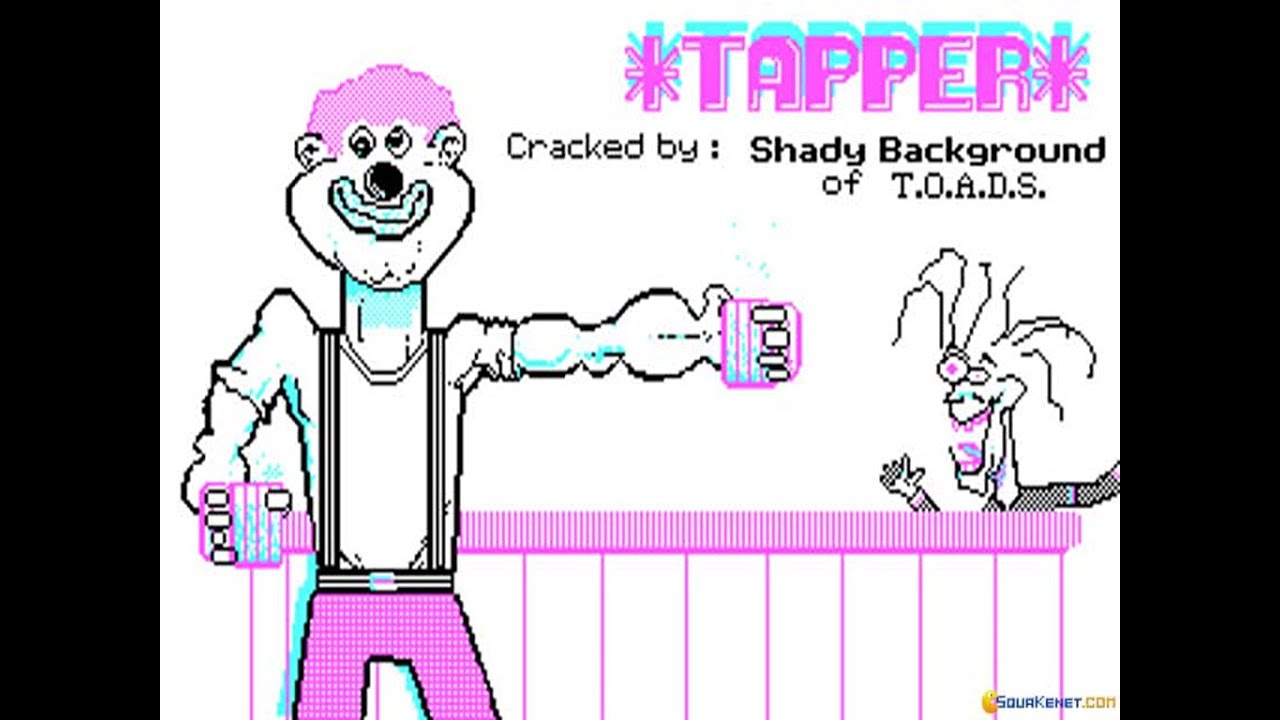 Tapper gameplay (PC Game, 1983)