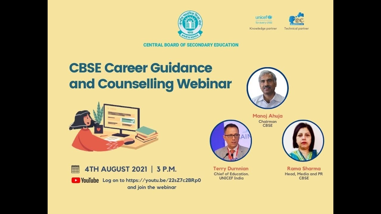 CBSE Career Guidance and Counselling Webinar for school students