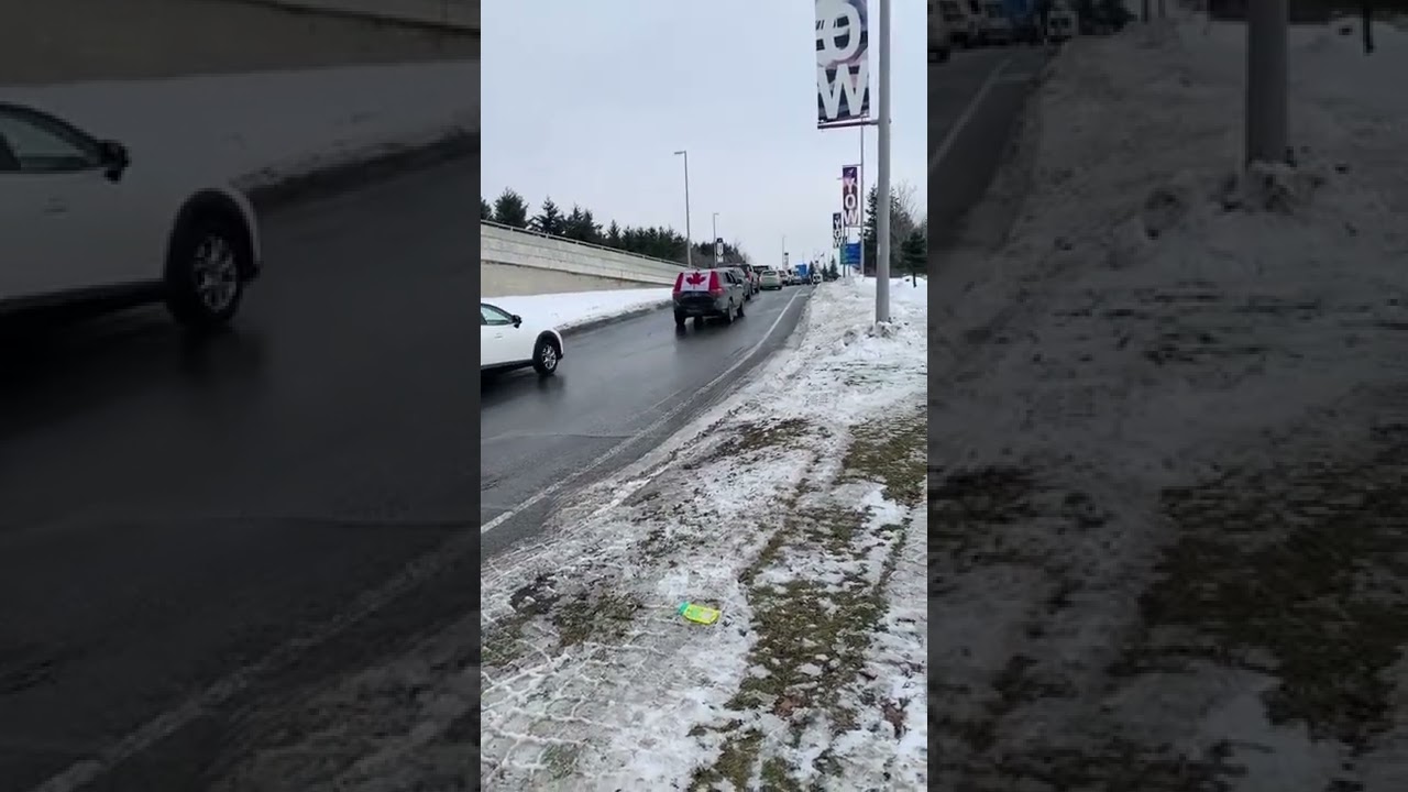 Freedom Convoy takes to Ottawa International Airport