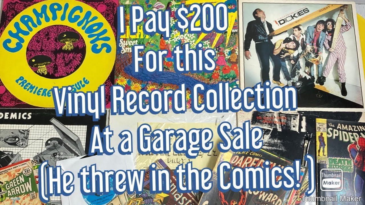 I Buy A Record Collection At A Garage Sale For $200 & He Threw in a collection of Silver Age Comics