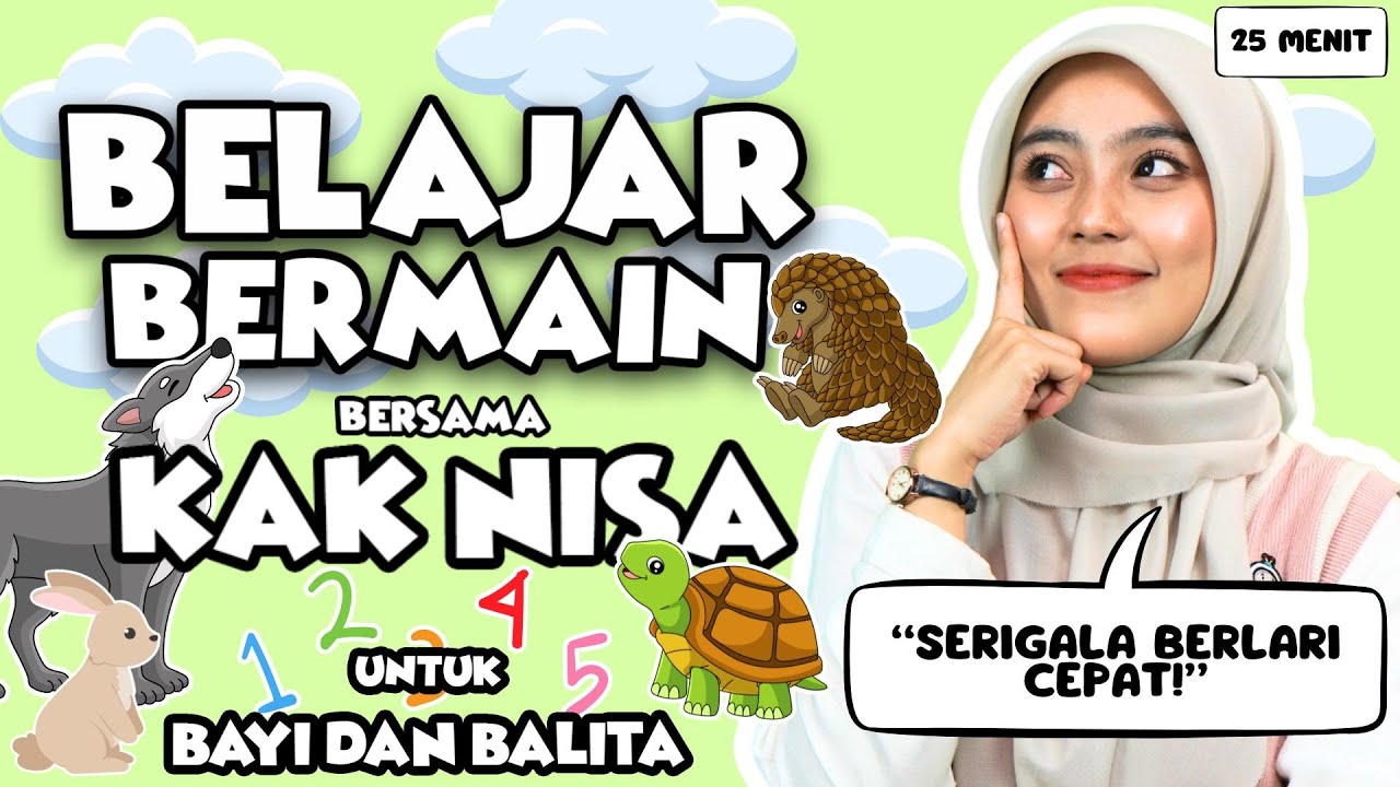 Belajar Mengenal Kata Untuk Balita - Motorik Kasar, Mengenal Hewan, Lagu Tumbuh Kembang Untuk Balita