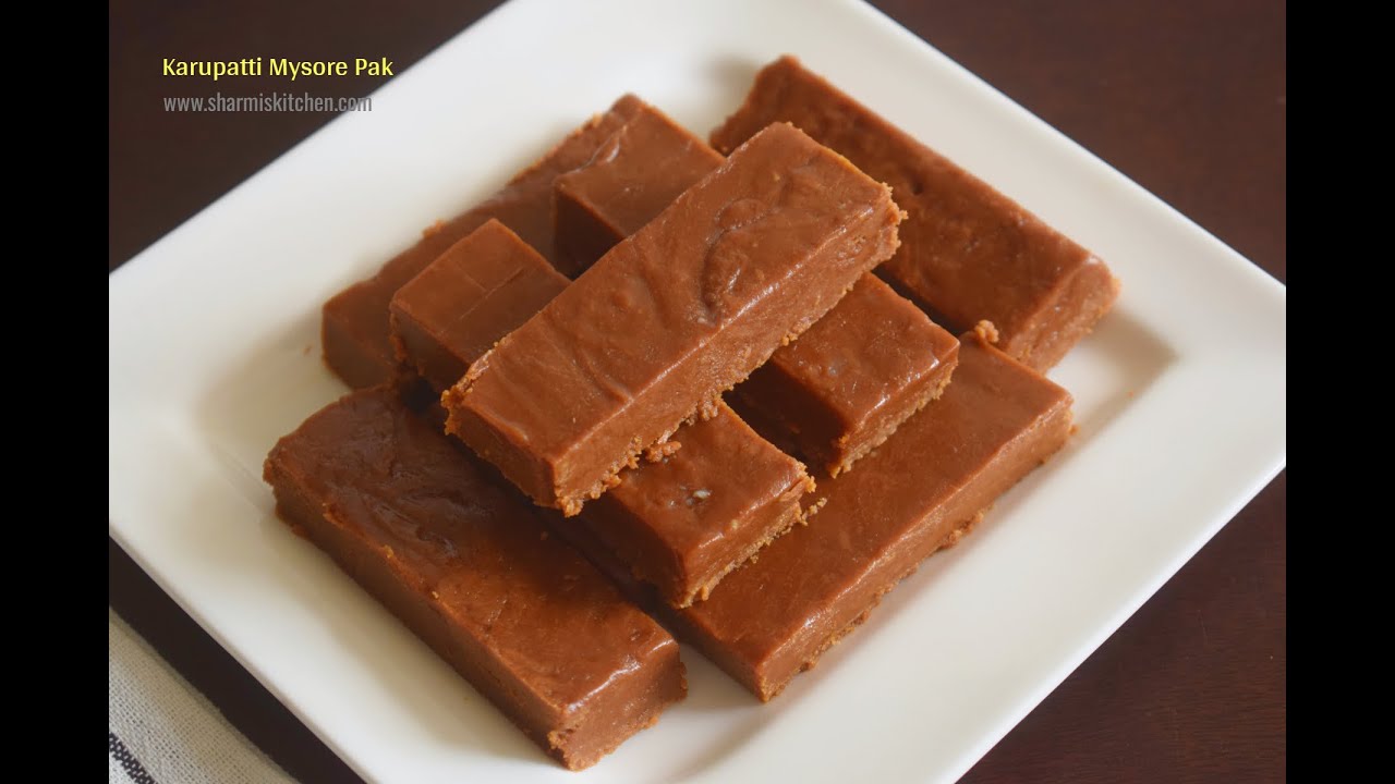 Karupatti Mysore Pak Recipe | Palm Jaggery Mysore Pak - Diwali Sweet