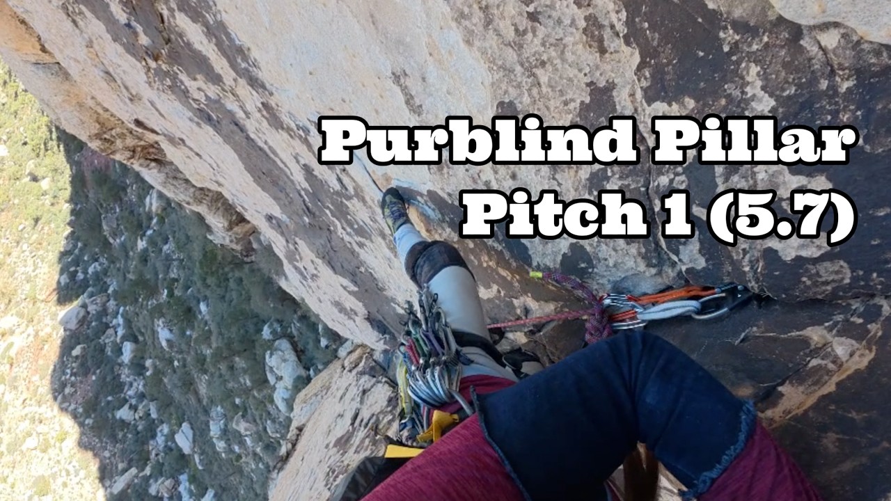 Purblind Pillar 5.8 (pitch 1) - Climbing Red Rock Canyon, NV