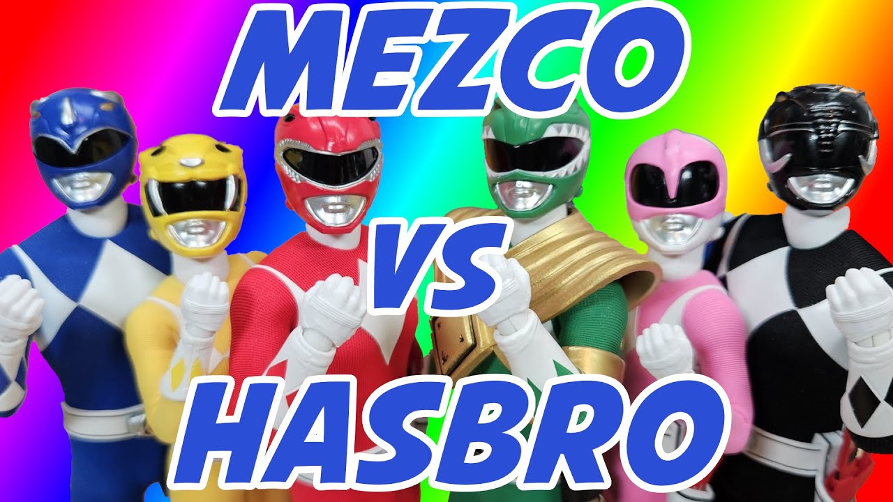 Могучие рейнджеры Mighty Morphin Mezco против Hasbro Lightning Collection