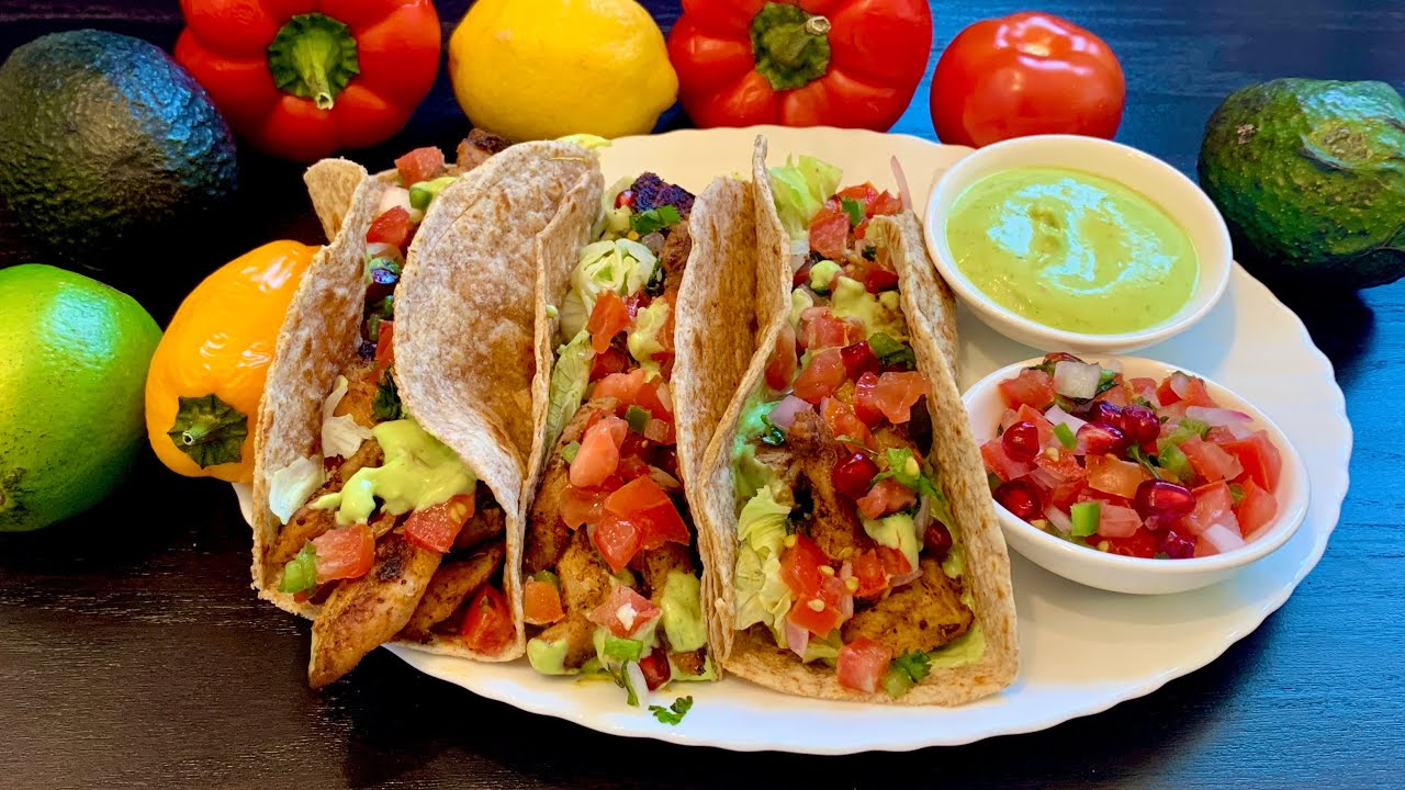 Chicken Tacos | Pico de Gallo  | Avocado Sauce