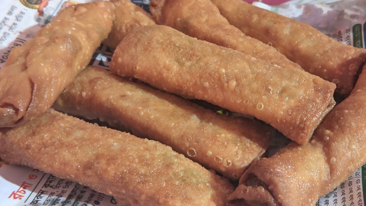 চিকেন রোল ফ্রোজেন করে রাখার উপায়/ফ্রোজেন স্পিং চিকেন রোল বানানোর রেসিপি। 