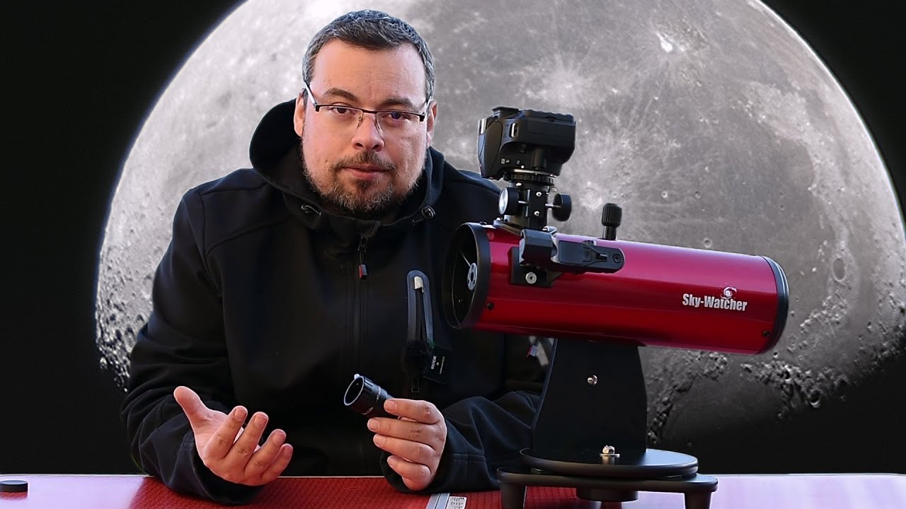 Attach & Focus a Dslr with a Newtonian Telescope: Skywatcher Heritage 100/400