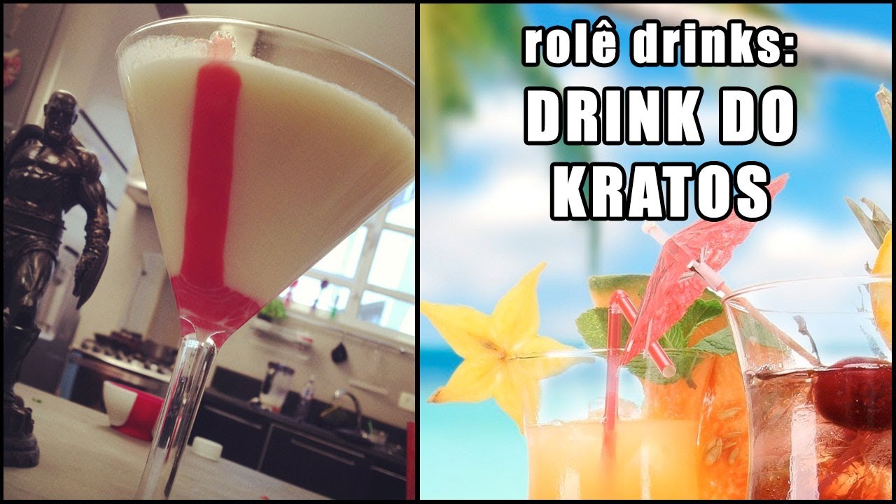 Rolê Drinks - DrinKratos, o Drink do Kratos (com e sem álcool)