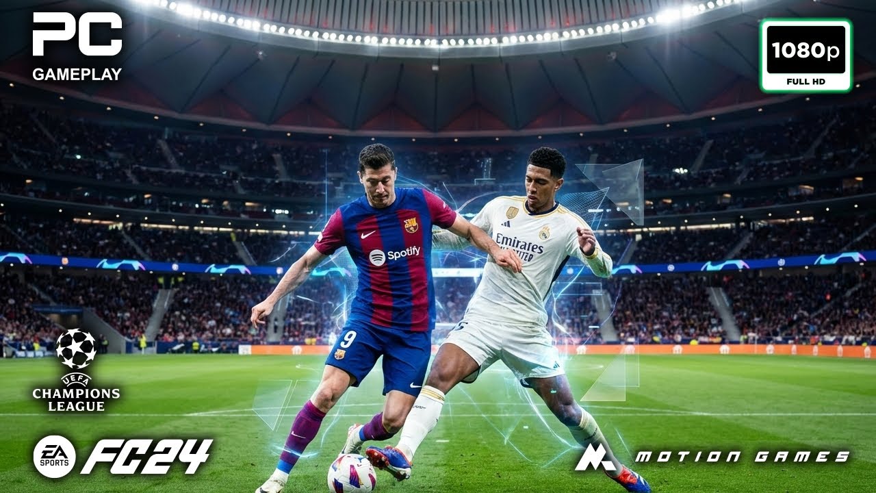 ФК Барселона против Реал Мадрид | Геймплей FC 24 [1080p HD] Полный матч