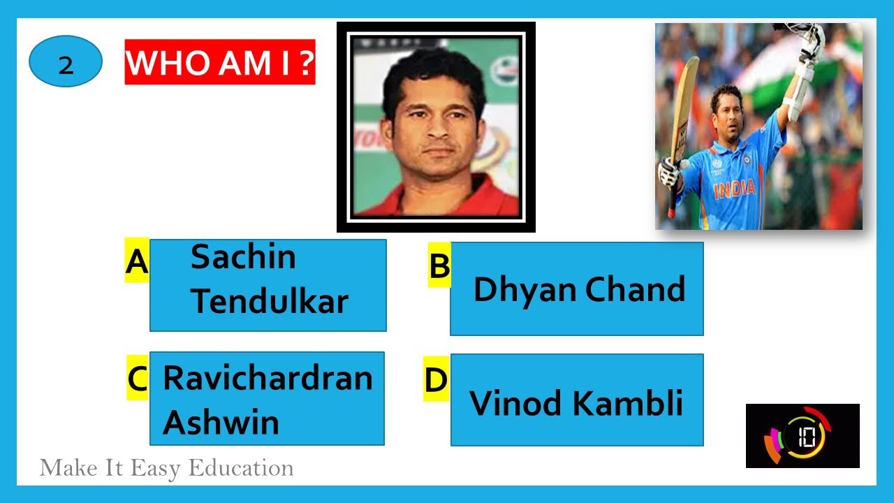 KIDS QUIZ ON FAMOUS INDIAN PERSONALITIES IN SPORTS || PART 36 || GENERAL KNOWLEDGE FOR CHILDREN