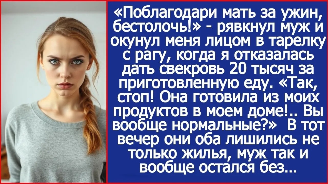 Так, стоп! Твоя мать готовила из моих продуктов в моем доме! И я должна за это заплатить