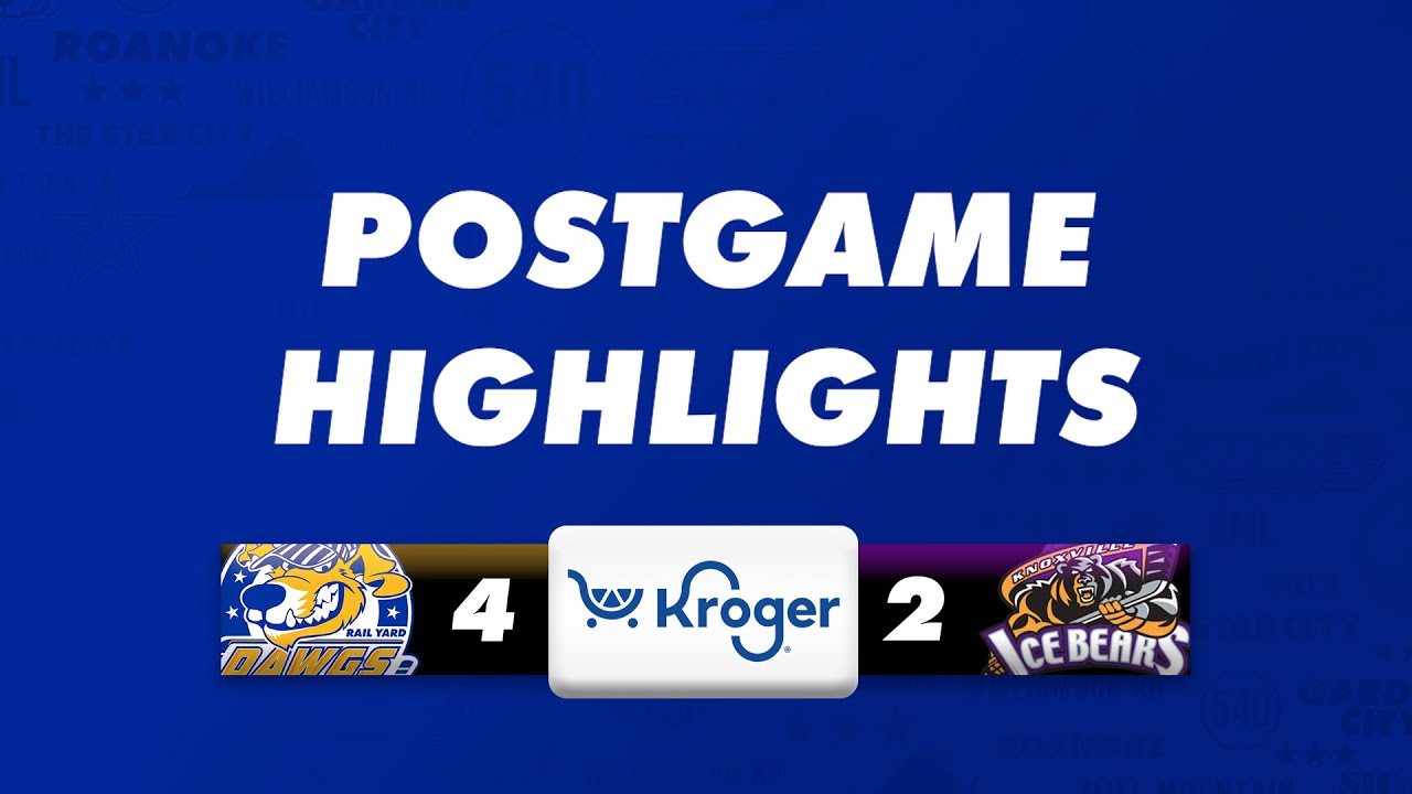 Rail Yard Dawgs Highlights, 4-2 Win Vs. Knoxville, 1/6/24