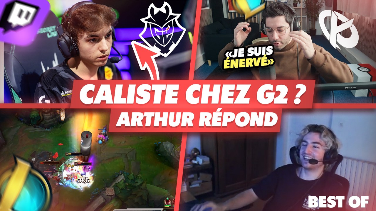 CALISTE POURRAIT REJOINDRE G2 ? ARTHUR R&Eacute;POND - Best Of LoL #1330 R&eacute;actions