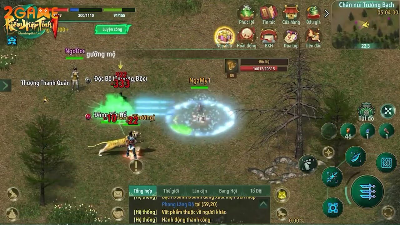 Kiếm Hiệp T&igrave;nh 1 Mobile game nhập vai c&agrave;y cuốc kinh điển cập bến l&agrave;ng game Việt