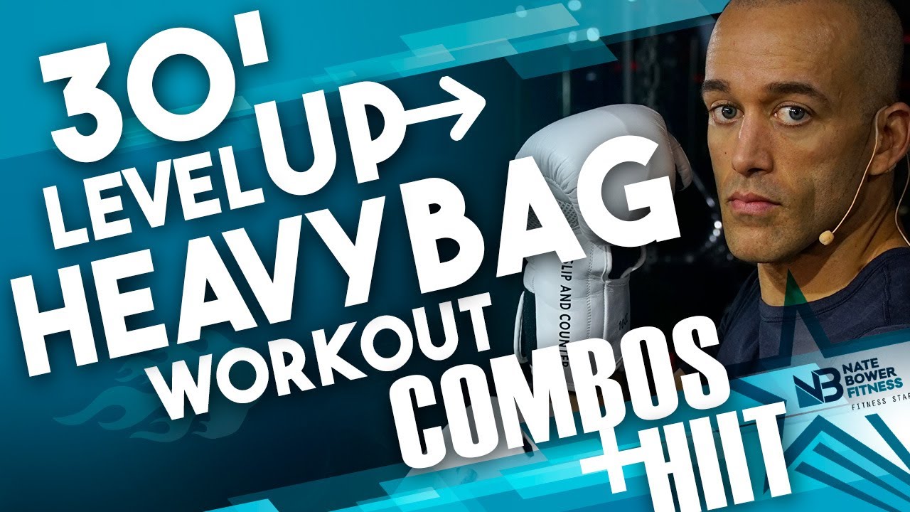30 Minute Level Up Heavy Bag Workout || Combos and HIIT Rounds 600 Calories Burned