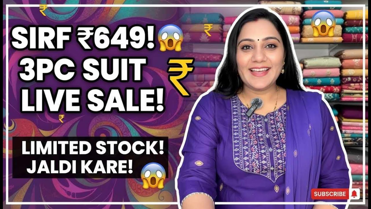 live sale limited stock under 650 3 pieces suits