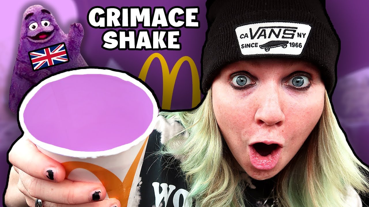 FIRST TIME trying the GRIMACE SHAKE from McDonalds UK!