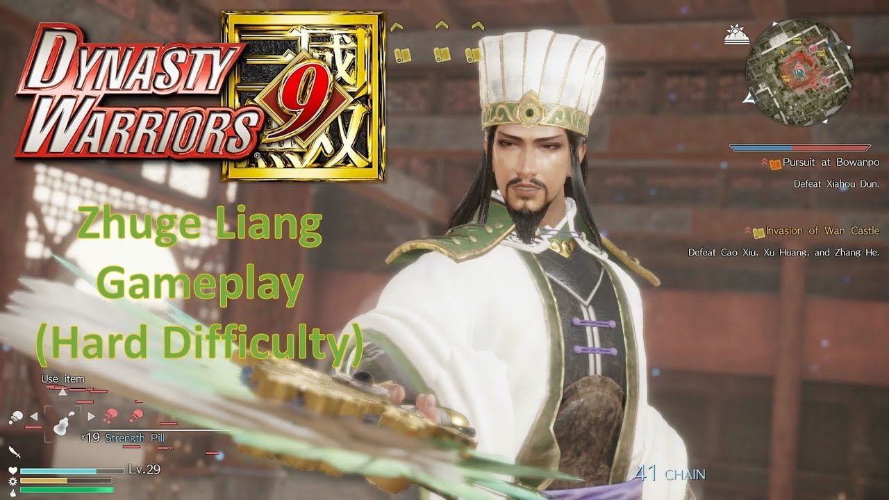 Dynasty Warriors 9 - Zhuge Liang Gameplay (Hard Difficulty)