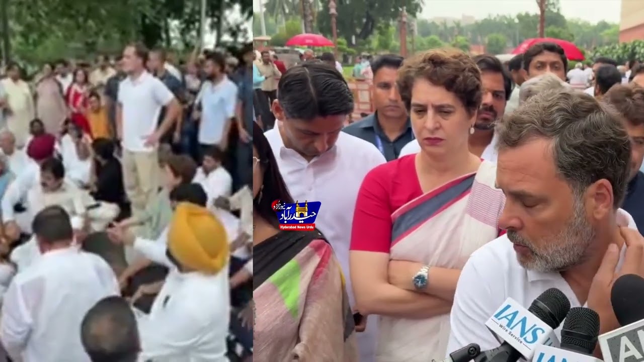 Rahul Leads Opposition March to PM&rsquo;s Residence, Demands Modi&rsquo;s Resignation Over Crackdown on Student