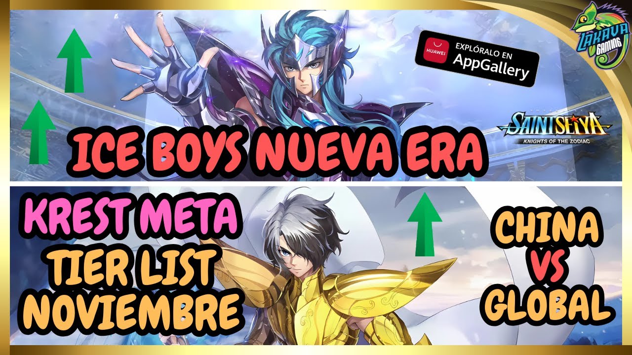 Tier List ICE BOYS Dominan el META de Noviembre con KREST a Saint Seiya Awakening