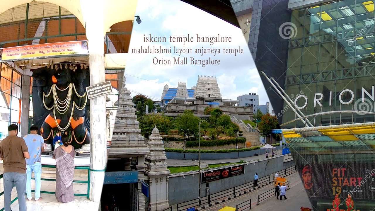 iskcon temple bangalore / mahalakshmi layout anjaneya temple / Orion Mall Bangalore 