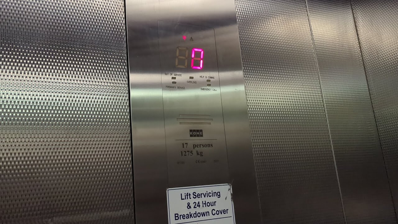 Incredible Clunk 2001 KONE MonoSpace Car Park Lifts at The Liberty in Romford, London