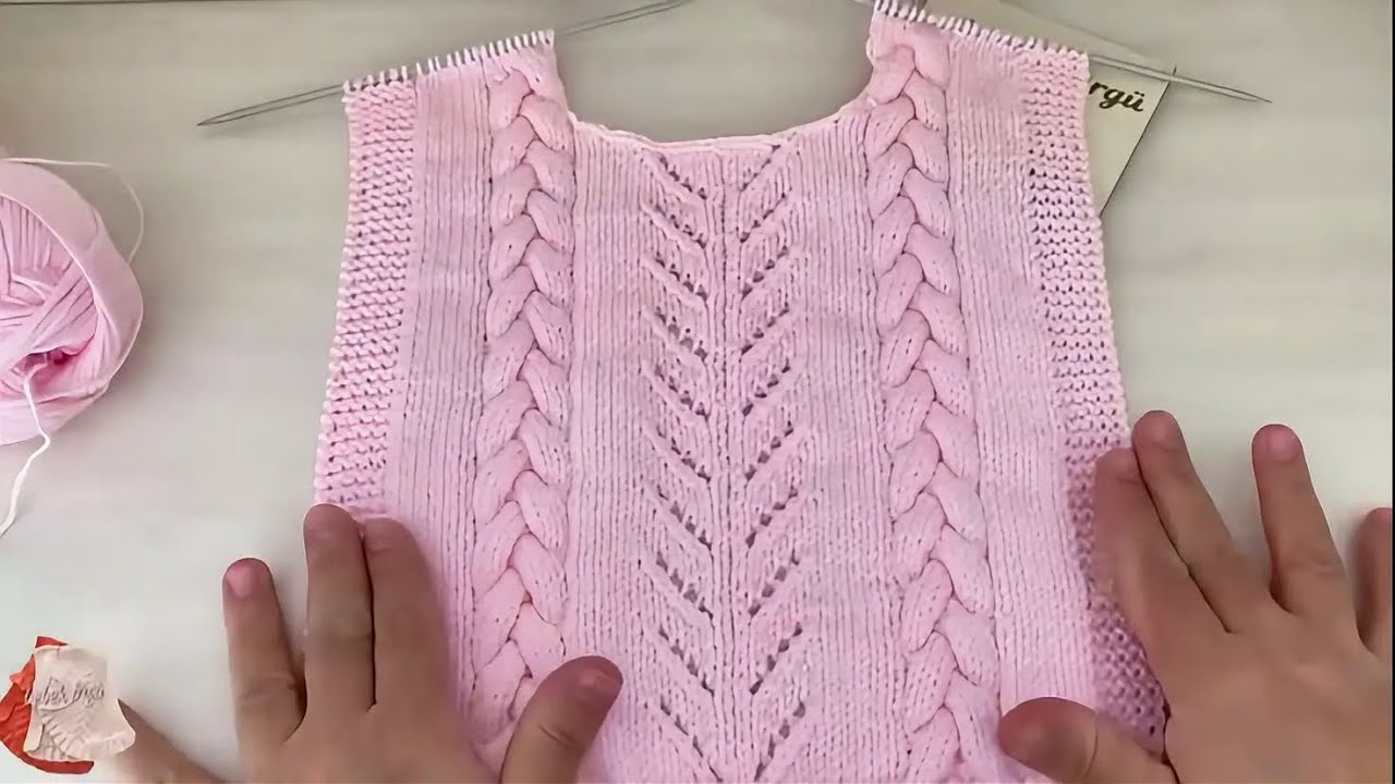 Yan Bağcıklı Ajurlu Bebek Süveteri – En Çok İstenen Model! Kolay ve Şık Örgü