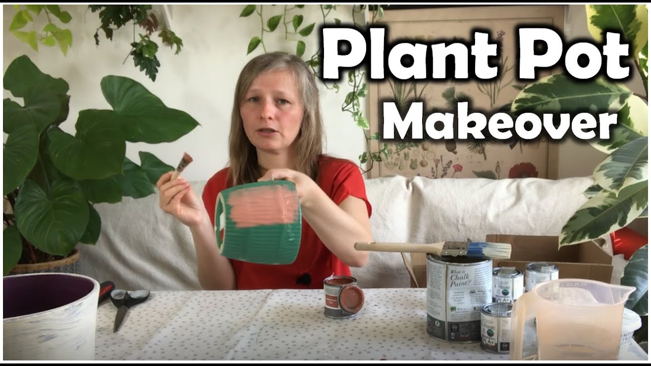 How to Paint Plant Pots with Chalk Paint ¦ POT MAKEOVER