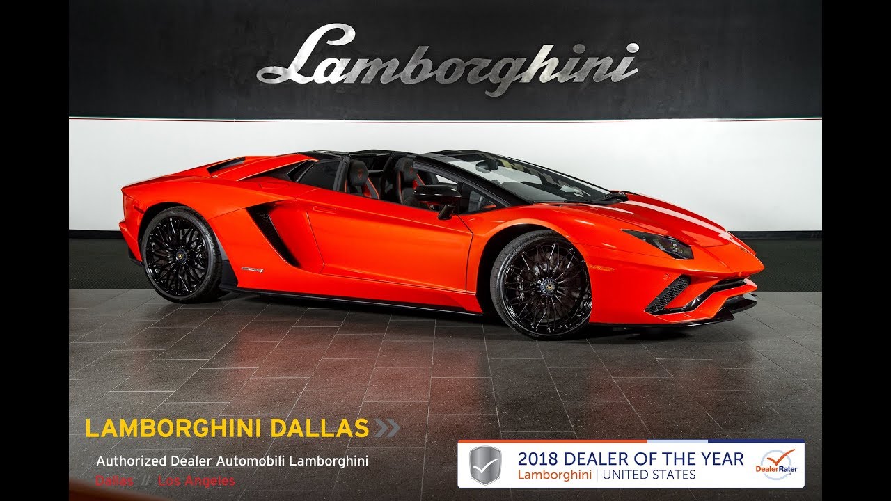 2018 Lamborghini Aventador S Roadster Arancio Argos 18L0111