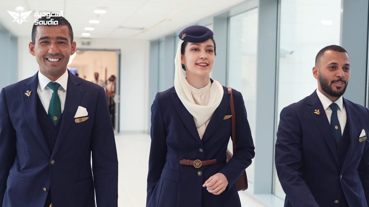 Saudia’s cabin crew uniform | زي طاقم ملاحي مقصورة الطائرات