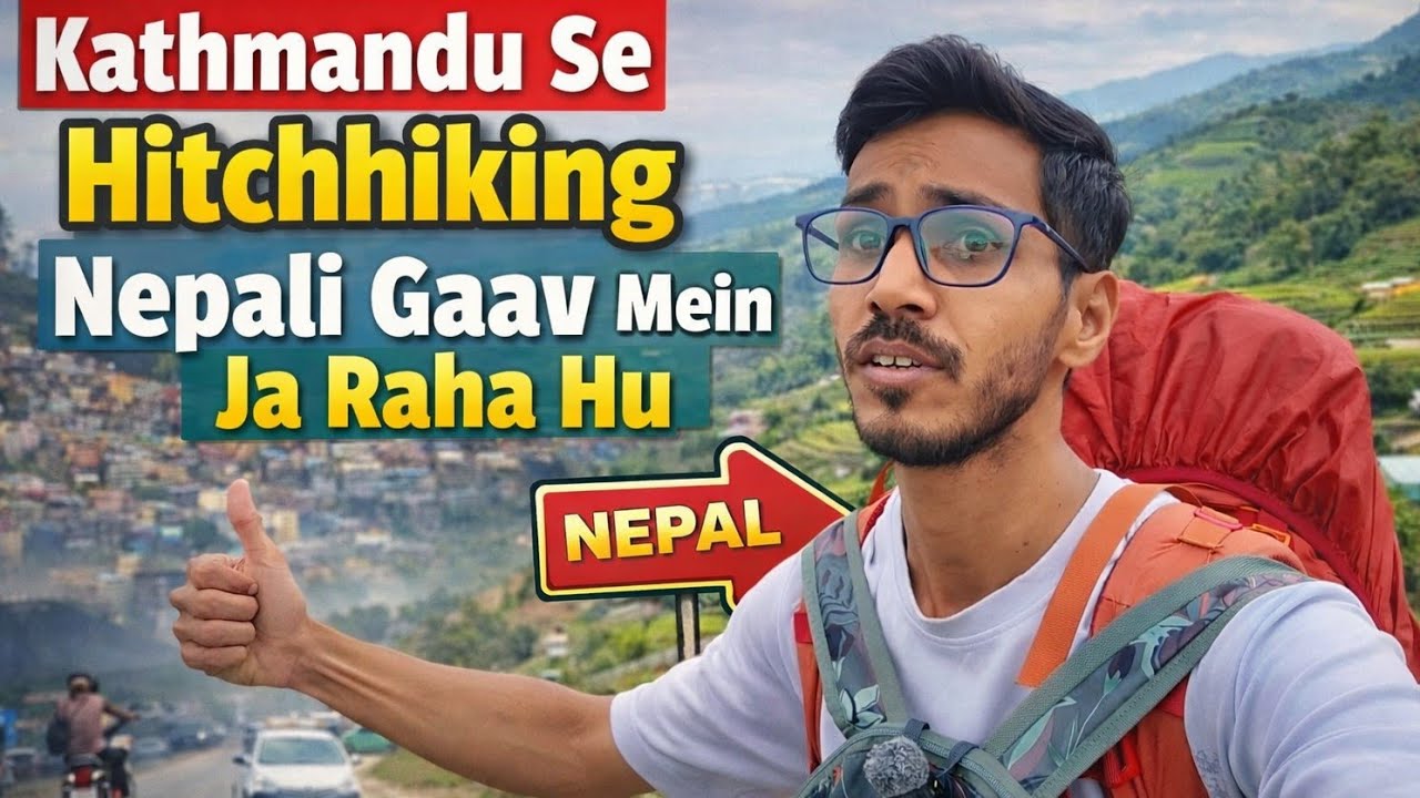 My First Hitchhiking in Nepal 🇳🇵 | Strangers Took Me to a 5⭐ Resort! 😱