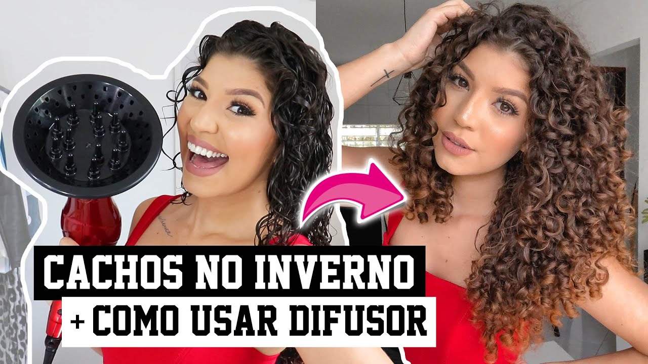 FINALIZANDO CABELO CACHEADO NO INVERNO + COMO USAR DIFUSOR | por Jessica Melo