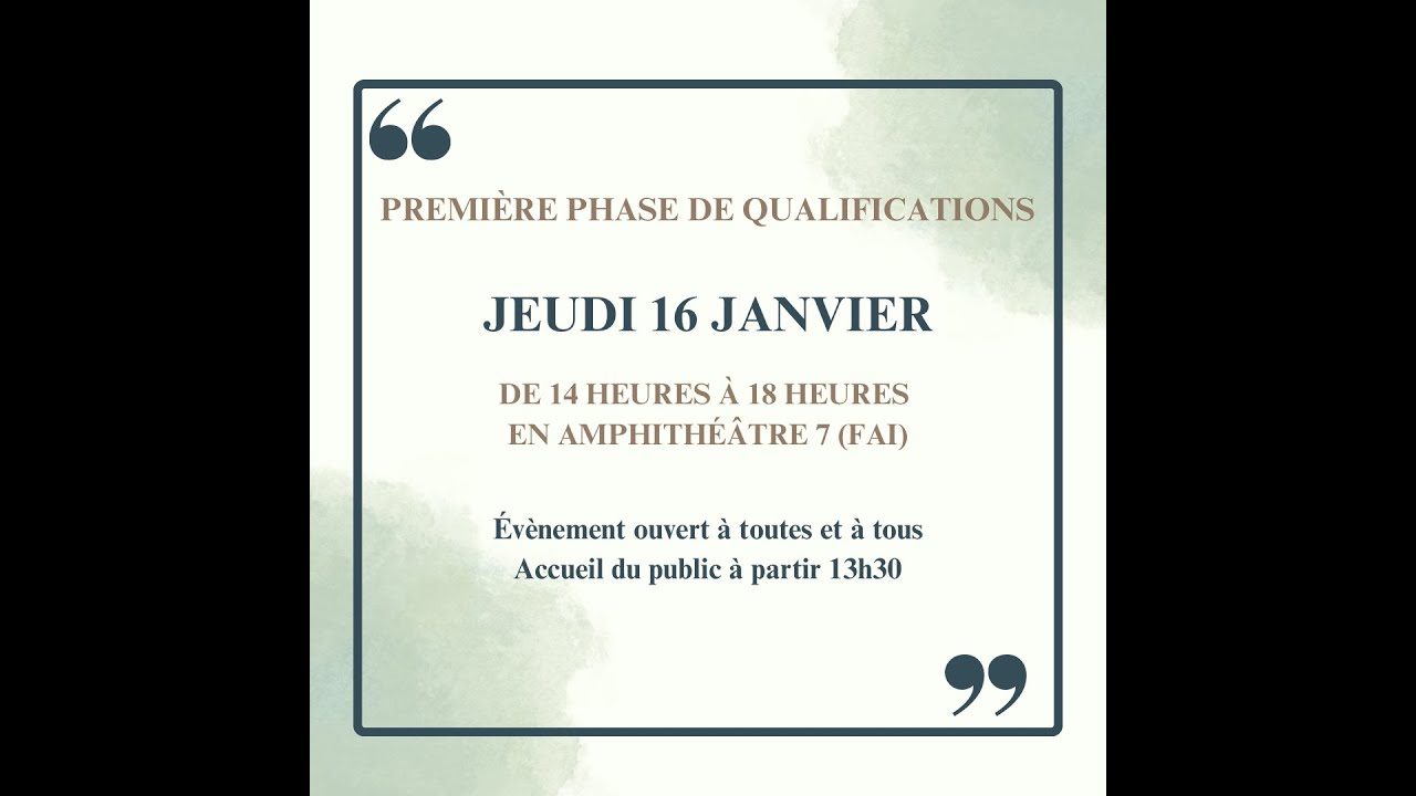 Diffusion en direct de Rhétorica 2025, Le Havre