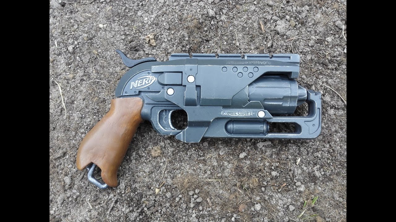 nerf full paintjob (spray painting - dry brushing - faux wood grip)