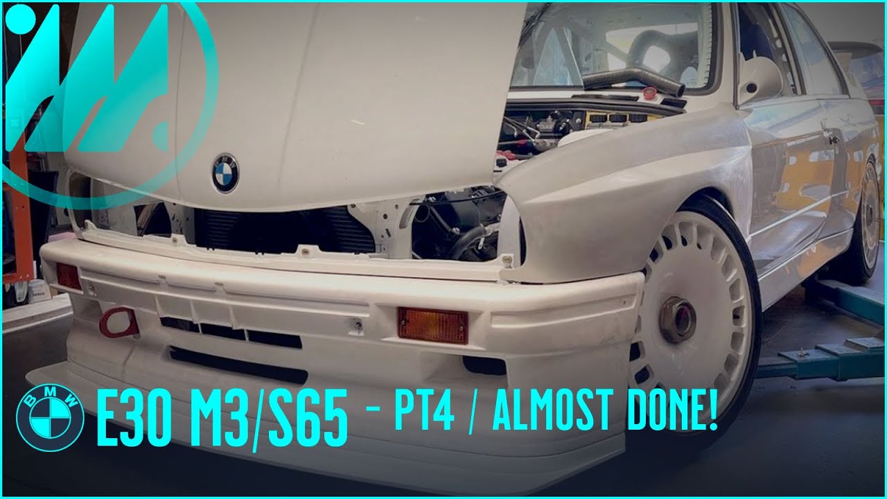 BMW E30 M3 S65-swapped DTM project Pt4 - is it running yet? (almost..)