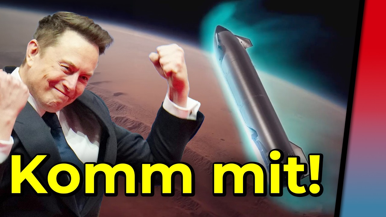 „Jeder kann zum Mars“ - Elon Musks erstaunliche Mars Vision auf Deutsch!