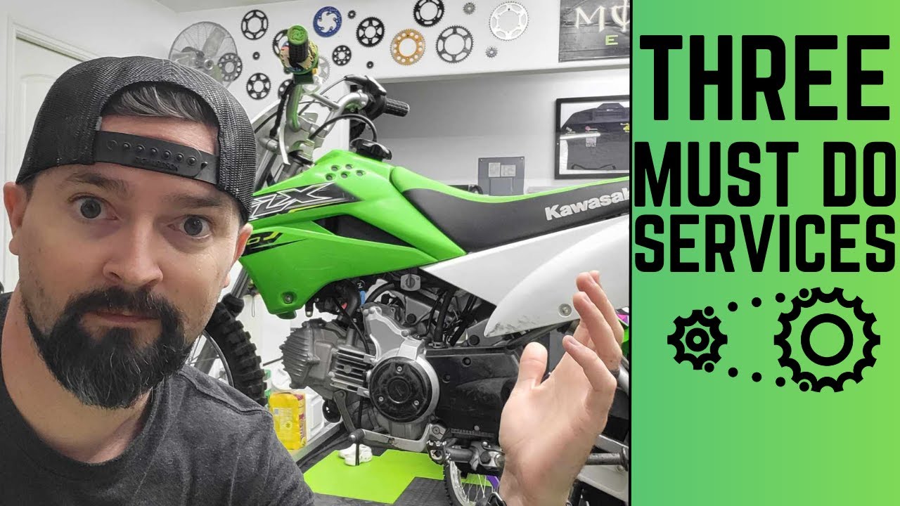 Как: техническое обслуживание мотоцикла для мотокросса KLX110