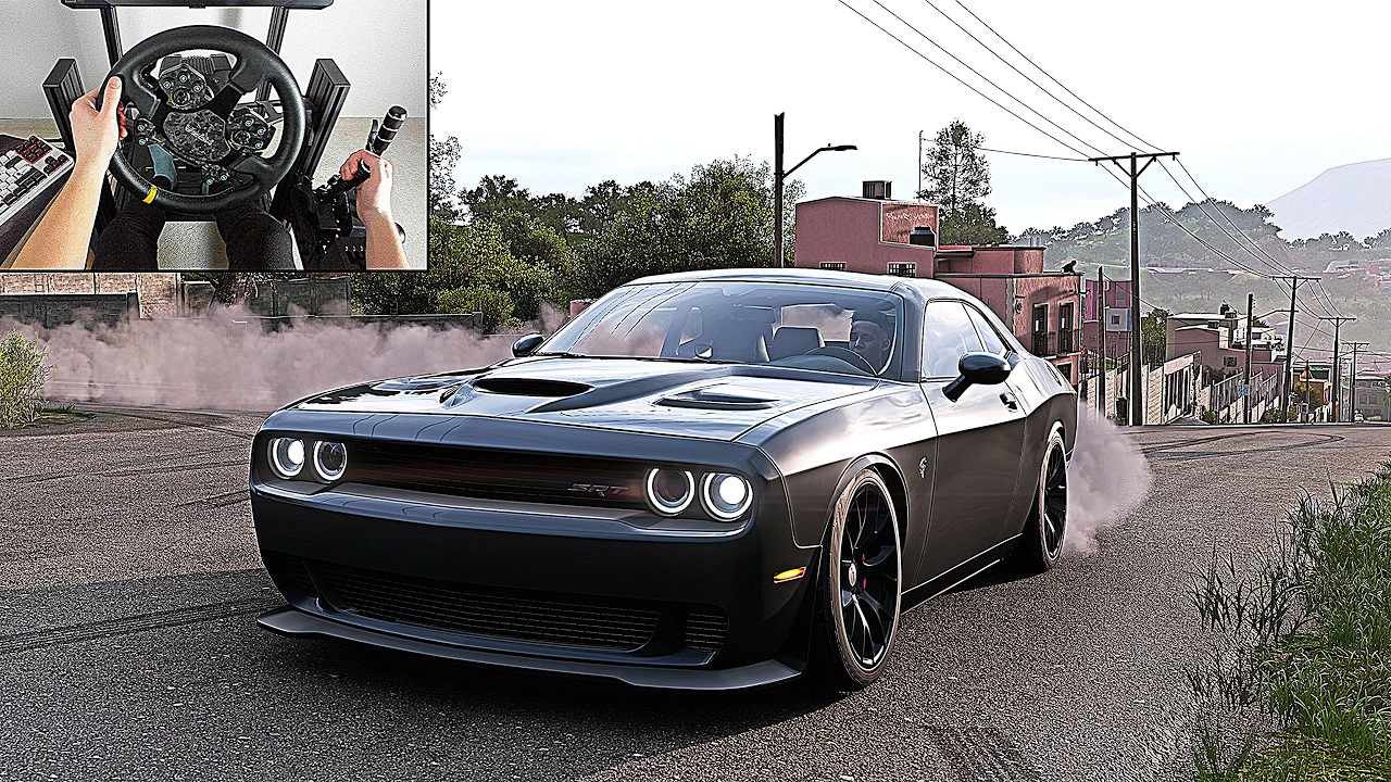 Dodge Challenger SRT Demon - Forza Horizon 5 | Steering Wheel Gameplay