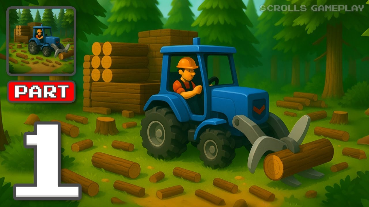 Lumber Chopper Empire - Gameplay Walkthrough Part 1 - Lumber Tycoon Starts Today (iOS, Android)