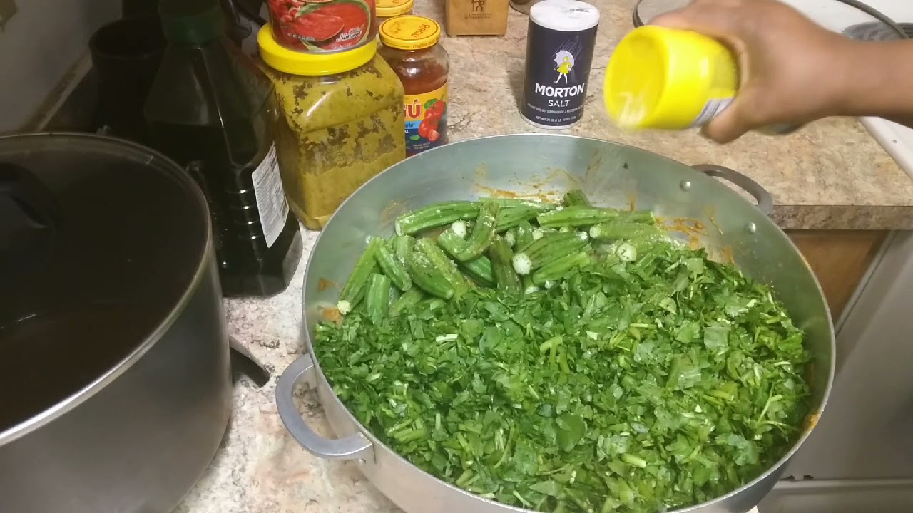 HOW TO MAKE BEST HAITIAN SAUCE OKRA/ MEN KI JAN POU FE YON BON SAUCE KALALOU
