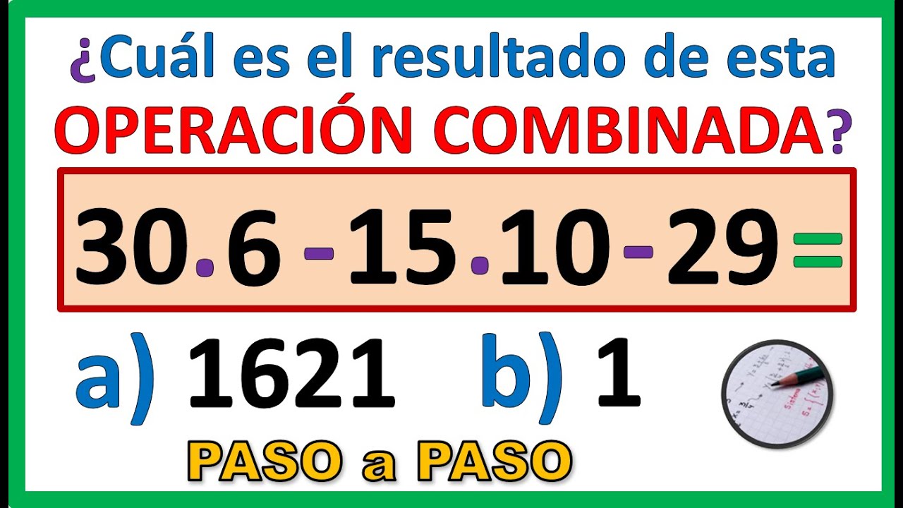 💪 OPERACIONES COMBINADAS con números NATURALES | ORDEN de las OPERACIONES | 3