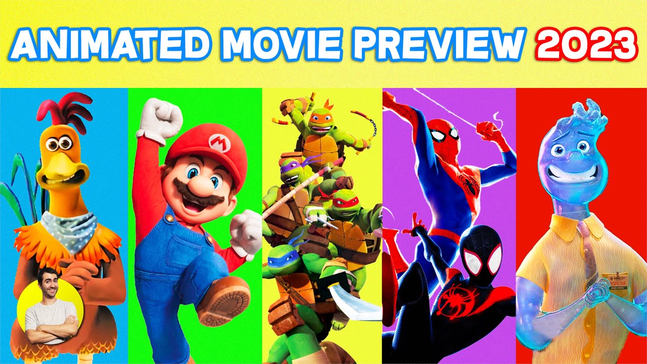 Every Animated Movie 2023 - 20 MOVIES! (Mario, Spider-Man, TMNT, Chicken Run 2, SpongeBob)
