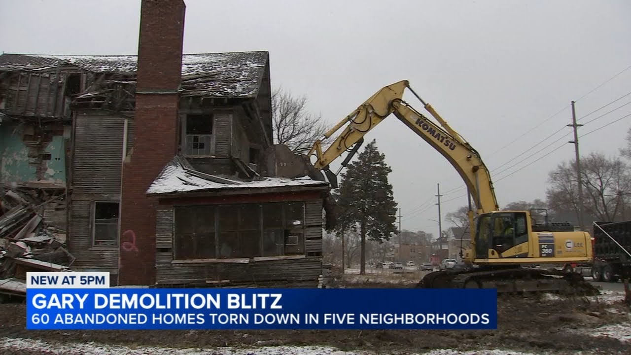 Gary demolishing dozens of 'unsafe' homes in 'Blight Blitz'